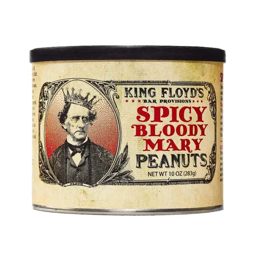Vista 6 de King Floyd's Classic Margarita Virginia Peanuts: 10 oz, Maní salado con sabor a limón y lima, Tapa resellable, Coma bajo su propio riesgo, Una vez