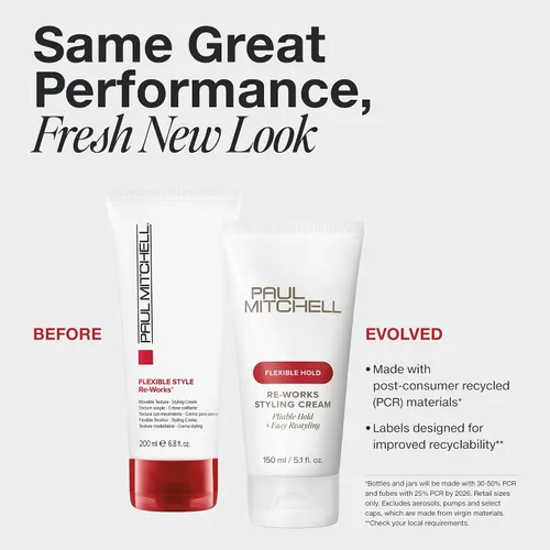 Vista 2 de Paul Mitchell Re-Works Styling Cream, Pliable, Flexible Hold + Easy Restyling, For All Hair Types
