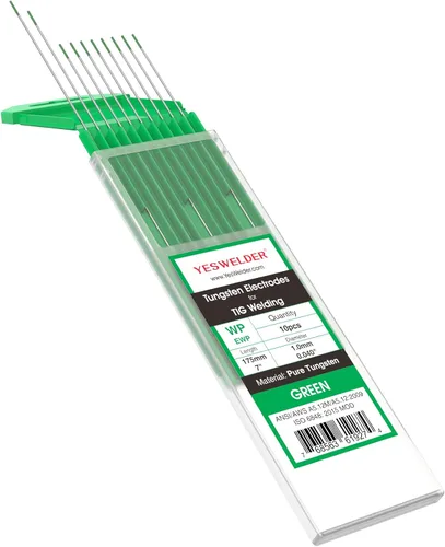 Vista 45 de YESWELDER Electrodo de tungsteno TIG Weld 1/8"x 7" 10-pk, no radiactivo comparable a E3 púrpura