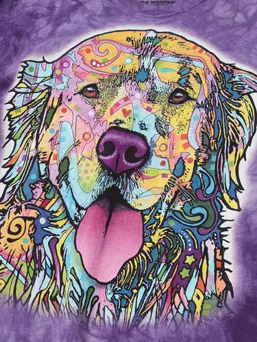 Vista 2 de The Mountain Russo Golden Retriever - Camiseta