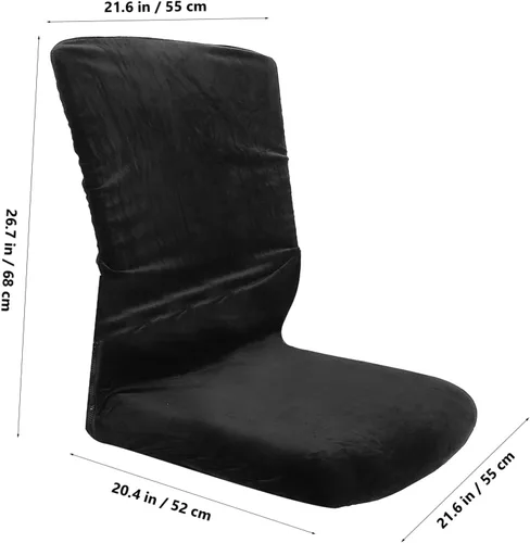 Vista 4 de Funda para silla de oficina elástica elástica de poliéster moderno protector para comedor