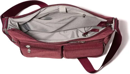 Vista 67 de Baggallini womens Everywhere Bagg Crossbody Women 11x9 Lightweight Nylon Hobo Water-resistant Travel Bag W/Rfid