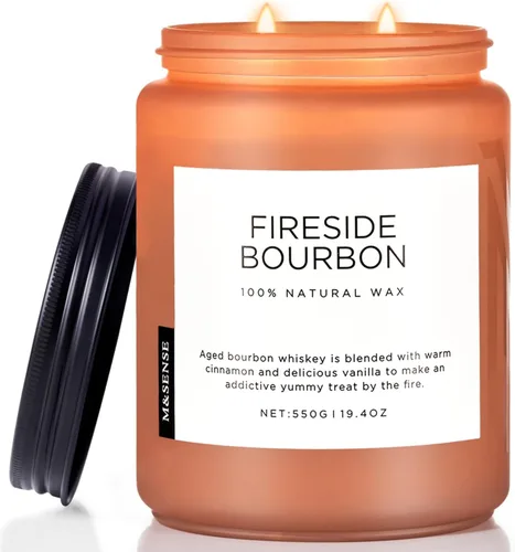Vista 28 de M&SENSE Ode to Winter - Vela perfumada para el hogar, cera de soja natural, mecha de algodón, aroma de invierno, 7.05 onzas hasta 50 horas de tiempo