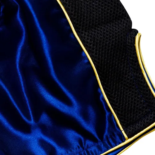 Vista 4 de Pantalones cortos clásicos de Muay Thai para hombres y mujeres, boxeo, kickboxing, alto grado, artes marciales mixtas, ropa de entrenamiento