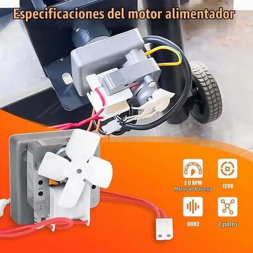 Vista 4 de Piezas de repuesto del motor de barrena de 2,0 RPM para el chef