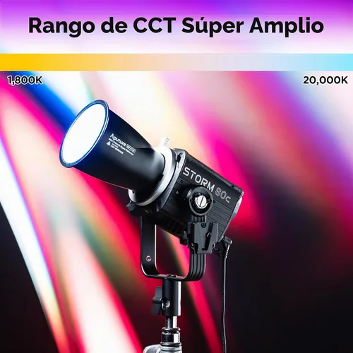 Vista 4 de Aputure Storm 80c Blair-CG RGB LED Monolight