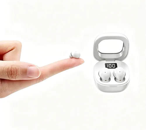 Vista 7 de Mini auriculares invisibles para dormir inalámbricos Bluetooth, mini auriculares inalámbricos invisibles para canales auditivos pequeños, tapones