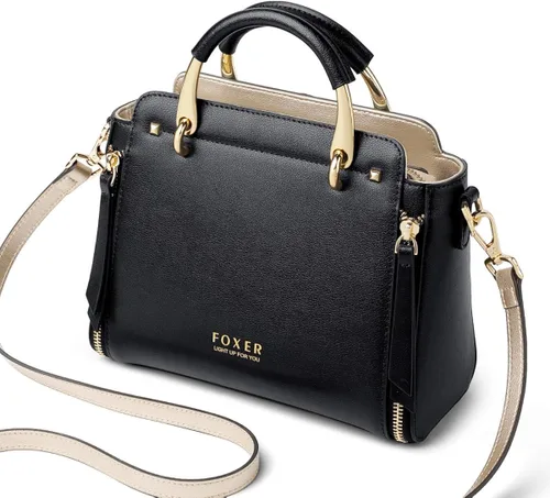 Vista 8 de Bolsos de cuero para mujer, con asa superior y correa ajustable