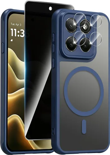 Vista 9 de Funda magnética para Motorola Edge 2026, con protector de pantalla de privacidad y protector de lente de cámara, [militar a prueba de golpes] funda