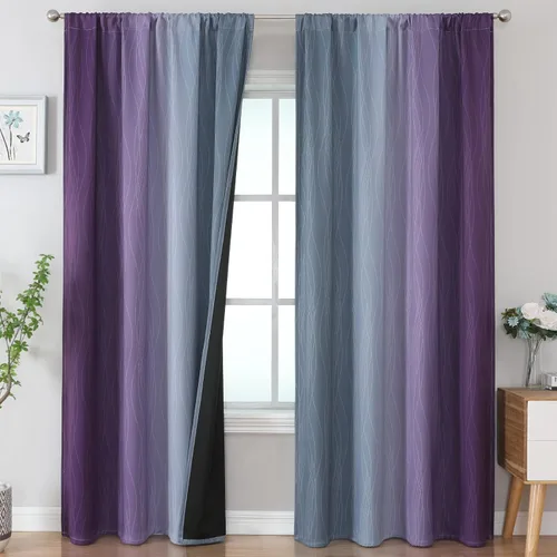 Vista 11 de Estelar Textiler Cortinas oscurecedoras beige y blanco grisáceo de 45 pulgadas de largo, cortinas graduadas con bloqueo de luz para baño, cortinas