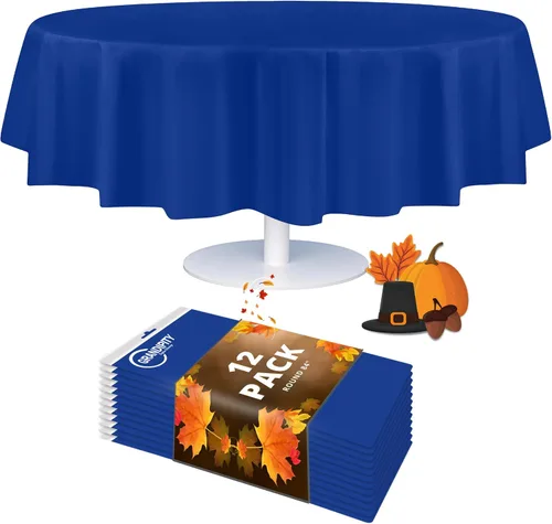 Vista 32 de Mantel de plástico de alta calidad - 54 in. x 108 pulgadas. Grandipity - Mantel rectangular (6 y 12 unidades), Agua (Aqua)