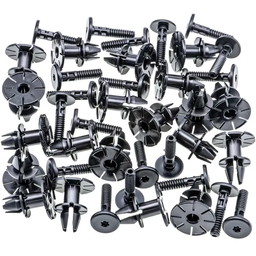 Vista 2 de Rexka Juego de 20 pasadores y ojales para panel basculante para BMW E90 E91 E92 E93 E88 E81 E82 E87 E06 F12 F1 X1 X6 07147122913 07147122912