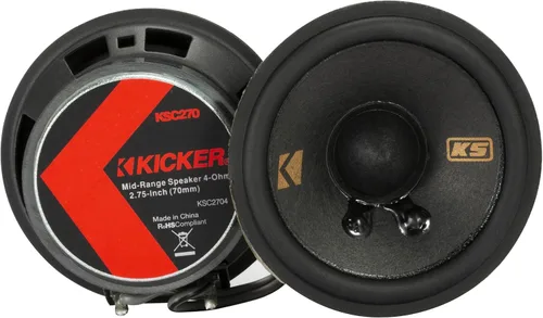 Vista 17 de KICKER 51KSC404 KS-Series Altavoces coaxiales de 4" con tweeters de 0.5", 4 ohmios, par