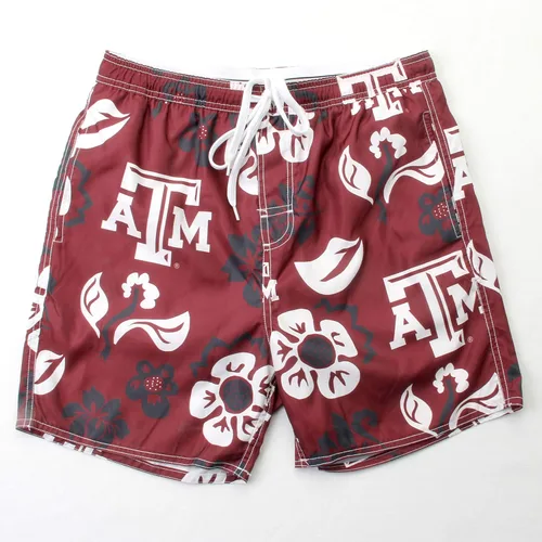 Vista 21 de Wes and Willy NCAA Traje de baño floral para hombre