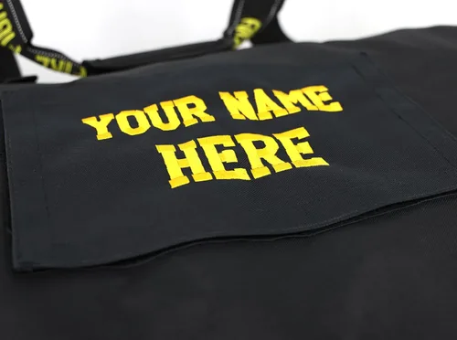 Vista 6 de Lightning X - Bolsa personalizable para equipo de bomberos con nombre bordado, 3XL, color negro