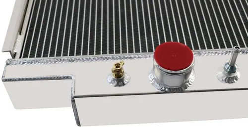 Vista 7 de Radiador de aluminio de 4 filas compatible con Ford F59 F250 F350 6.9L 7.3L V8 Diesel 1983-1996