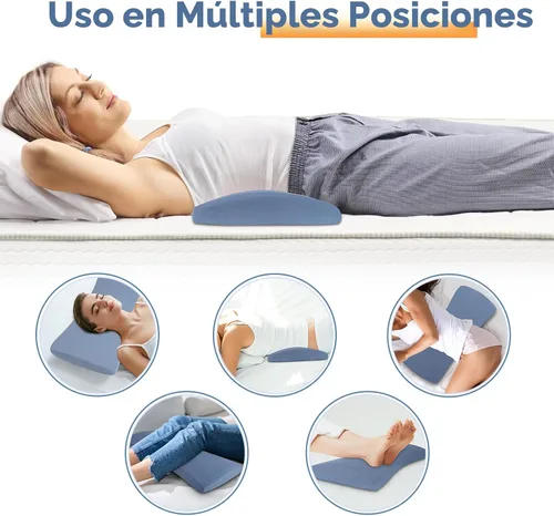 Vista 6 de Almohada de apoyo lumbar para aliviar el dolor de espalda: almohada de espalda baja para dormir - Almohada de cintura de espuma viscoelástica