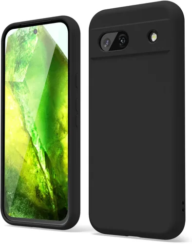 Vista 170 de oakxco para Google Pixel 6A Funda de teléfono de silicona líquida, diseño estético lindo y delgado para mujer y niña, cubierta de gel suave, lisa