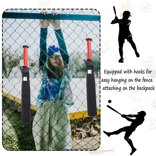 Vista 5 de ILHSTY Funda protectora de bate para béisbol y sóftbol, calentador de bates y cubierta con gancho
