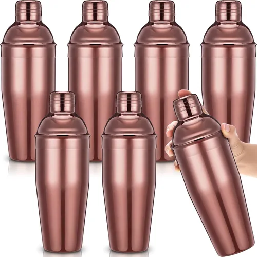 Vista 19 de Nitial Coctelera profesional de acero inoxidable, 6 unidades, mezclador de bebidas Martini, colador integrado para barman sin fugas, mezclador