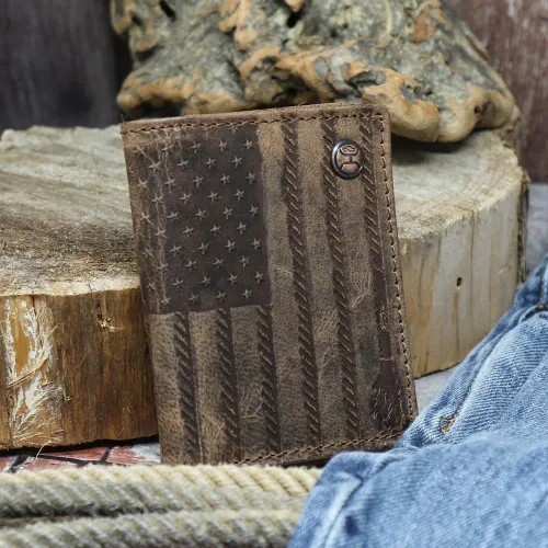 Vista 30 de HOOEY Cuero Bi-Fold Hombre, Hands-Up- Estampado Nómada, Talla única, 2812937