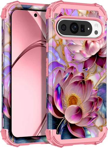 Vista 12 de Rancase Funda para Google Pixel 10 Pro XL 2025, brilla en la oscuridad de tres capas [protección de grado militar] resistente a prueba de golpes