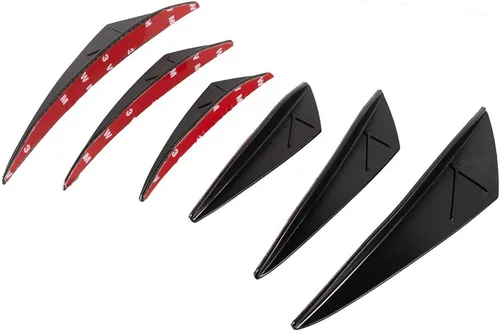 Vista 2 de Kit de alerón lateral aerodinámico delantero para motocicleta Accesorios de carenado para bicicleta deportiva/de calle para R1/R15/R3/R6 para Negro