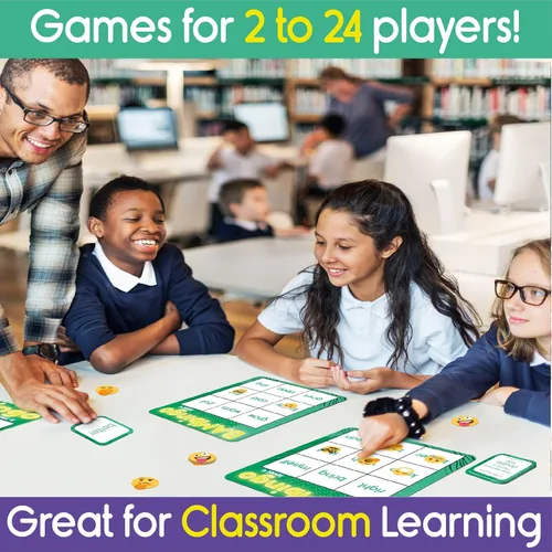 Vista 8 de THE BAMBINO TREE Sight Word BAMBingo Niveles 1, 2, 3 y 4 - Preescolar Kindergarten 1er grado 2do grado Palabras de vista