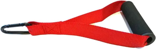 Vista 5 de FITNESS MANIAC 2 mangos en D para entrenamiento de fuerza de fitness, agarre de espuma, anillo en D, estribo, correas de gancho de acero, mango