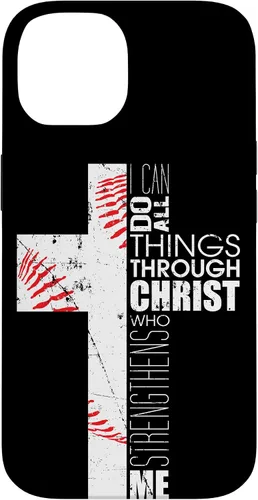 Vista 4 de Fundas de teléfono de béisbol para adolescentes y niños, entrenadores, cristianos, cruz, regalos para iPhone 17