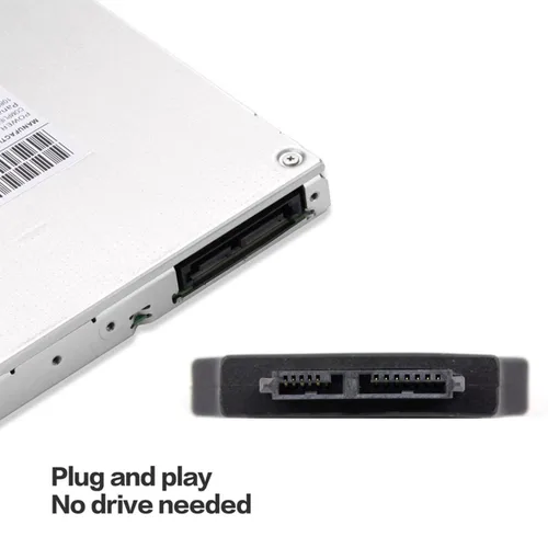 Vista 4 de chenyang SATA 22Pin macho a Slimline SATA 13 hembra portátil CD-ROM convertidor adaptador