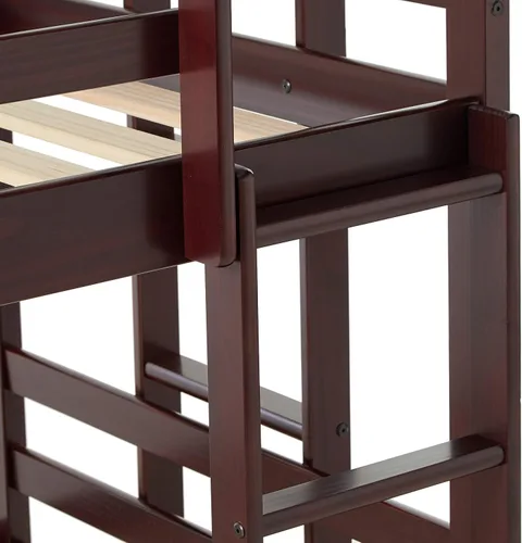 Vista 6 de Donco Kids DONCI 1555-TTTCP Litera triple individual/individual/individual capuchino oscuro