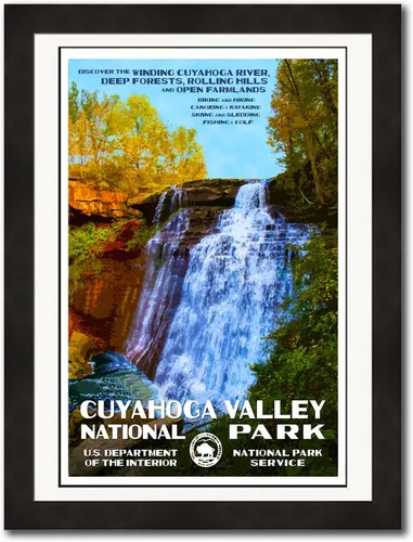 Vista 3 de Póster del Parque Nacional del Valle Cuyahoga – Obra de Arte Original – 13 x 19 pulgadas por Rob Decker – Estilo WPA