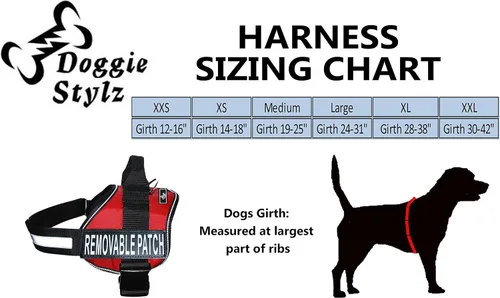 Vista 5 de Doggie Stylz Chaleco de apoyo emocional para perro con 2 parches de animales de apoyo emocional extraíbles, reflectante, ligero, fresco, suave, Negro