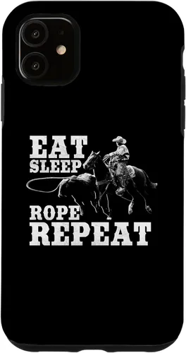 Vista 8 de Team Roping Funny Rodeo Cowboy Cowgirl Horse Riding Roper Case for iPhone 17