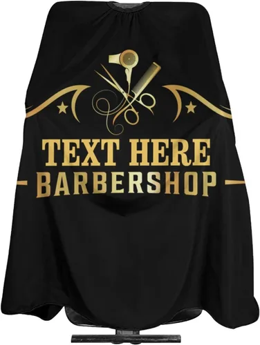 Vista 34 de Capa de barbero impermeable personalizada, Capa de peluquero personalizada, Añade tu texto, Capa de salón personalizada para hombres, Capa de corte