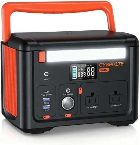 Vista 9 de Portable Power Station 1000W 1008Wh LiFePO4 140W USB-C 3AC 8Port Gray
