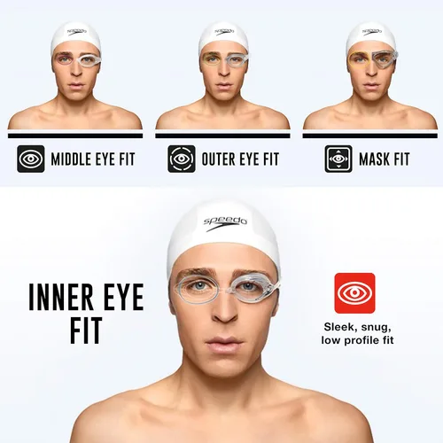 Vista 2 de Speedo unisex-adult Swim Goggles Mirrored Vanquisher