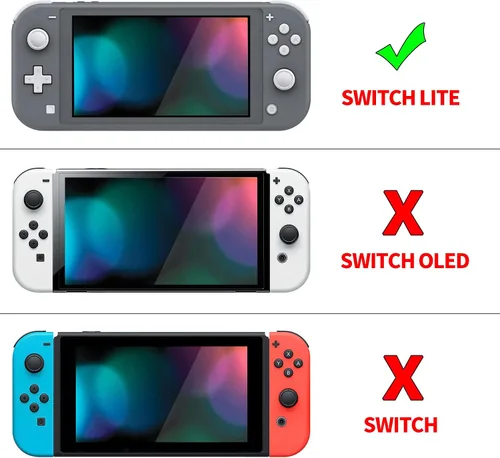 Vista 2 de PlayVital Carcasa rígida con agarre ergonómico para Nintendo Switch Lite