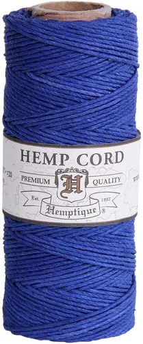 Vista 26 de Hemptique - Carrete de cordón de cáñamo 100 % - 62.5 m de hilo de cáñamo - Hecho con amor - Hilo de cordón de 20 ~ 1 mm para hacer joyas, macramé