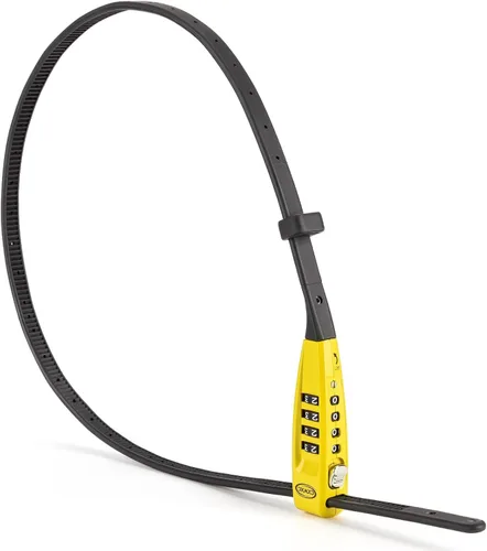 Vista 16 de CXWXC Cerradura de amarre con cremallera, 4 dígitos para casco de bicicleta, motocicleta, patineta, esquís, snowboard, cochecito y gabinete, ideal