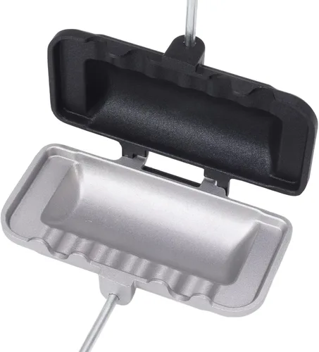 Vista 9 de Sartén para hornear sándwich de doble cara, sartén de doble cara, máquina de quesos a la parrilla, antiadherente, para desayunar