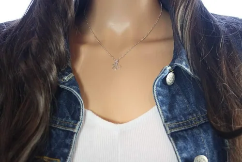 Vista 3 de Tiny Squirrel Sterling Silver Charm Necklace