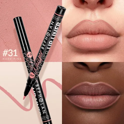 Vista 2 de BEPHOLAN Delineador de labios de larga duración, impermeable, 24 horas de duración, delineador de labios líquido de larga duración, delineador