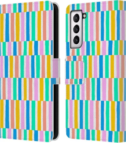 Vista 238 de Head Case Designs Officially Licensed Ninola Brushstrokes Multi Colorful Leather Wallet Case Compatible with Samsung Galaxy A07 4G
