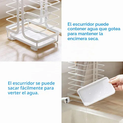 Vista 6 de Poeland Organizador de almacenamiento para cuchillos de cocina