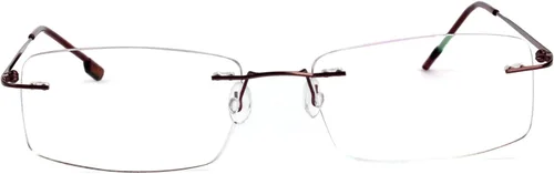 Vista 11 de Agstum Titanium Alloy Flexible Rimless Hinged Frame Optical Eyeglasses Frames