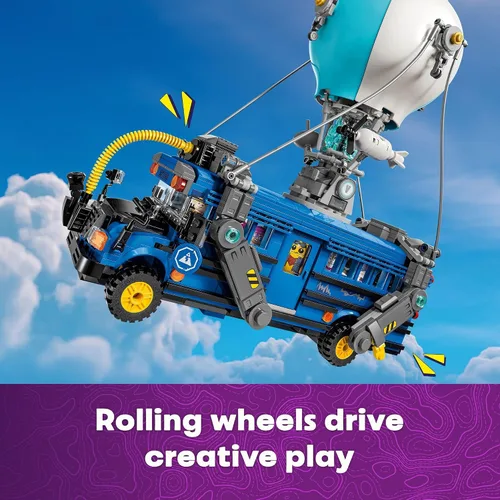 Vista 3 de LEGO Fortnite - Juguete de construcción de autobús de batalla – Juguete coleccionable de Fortnite para niños y niñas, a partir de 10 años – Juego