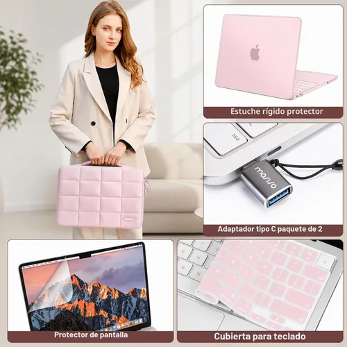 Vista 8 de MOSISO Funda compatible con MacBook Neo de 13 pulgadas versión 2026 A3404 Rubor