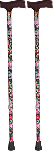 Vista 4 de DMI Lightweight Aluminum Adjustable Walking Cane with Derby-Top Handle for Men and Women